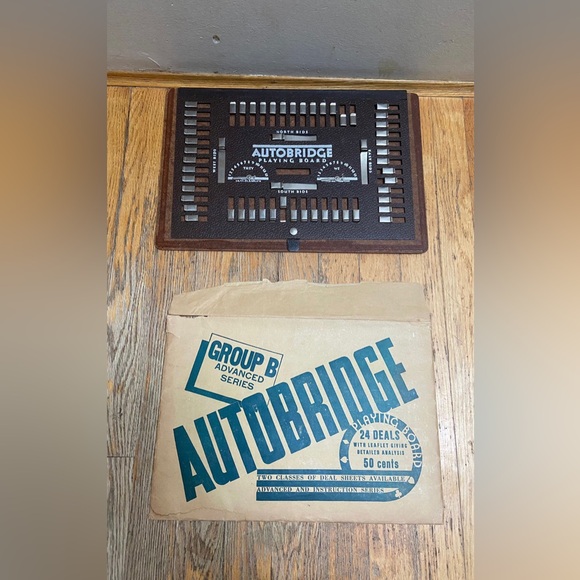 Vintage Autobridge bridge Game With Sheets - Picture 4 of 10